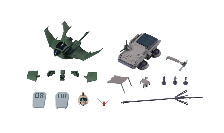 Robot Spirits #296 (Side MS) Mobile Suit Gundam The 08th MS Team Option Parts Set 02 Ver. A.N.I.M.E. Action Figure