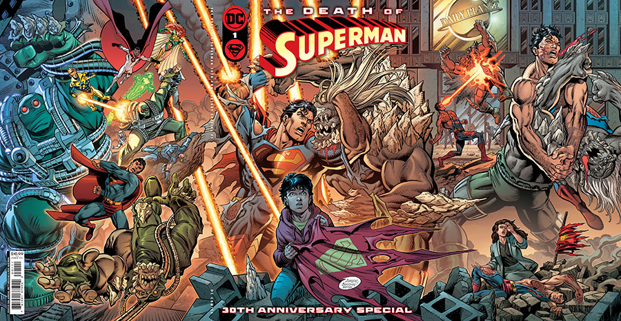 Death Of Superman 30th Anniversary Special #1 (One-Shot) Cover A Regular Dan Jurgens & Brett Breeding Gatefold Cover