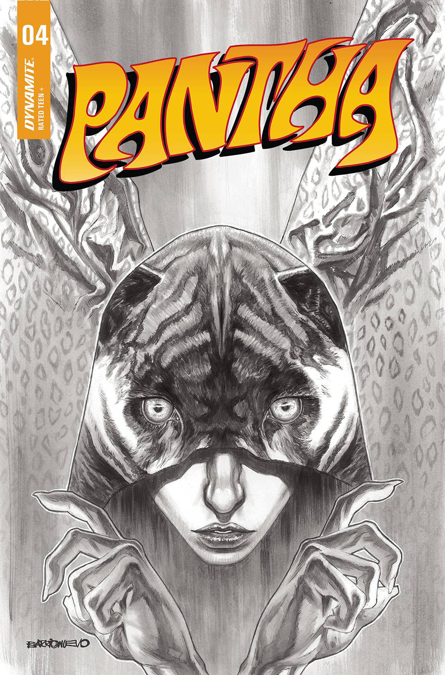 Pantha Vol 3 #4 Cover N Incentive Al Barrionuevo Black & White Cover