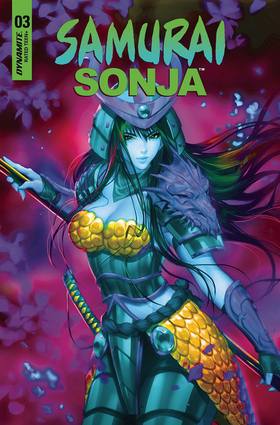 Samurai Sonja #3 Cover L Variant Lesley Leirix Li Ultraviolet Cover