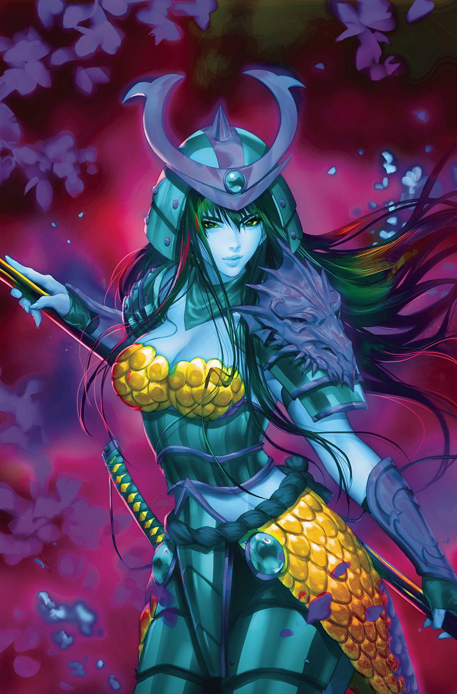 Samurai Sonja #3 Cover M Incentive Lesley Leirix Li Ultraviolet Virgin Cover