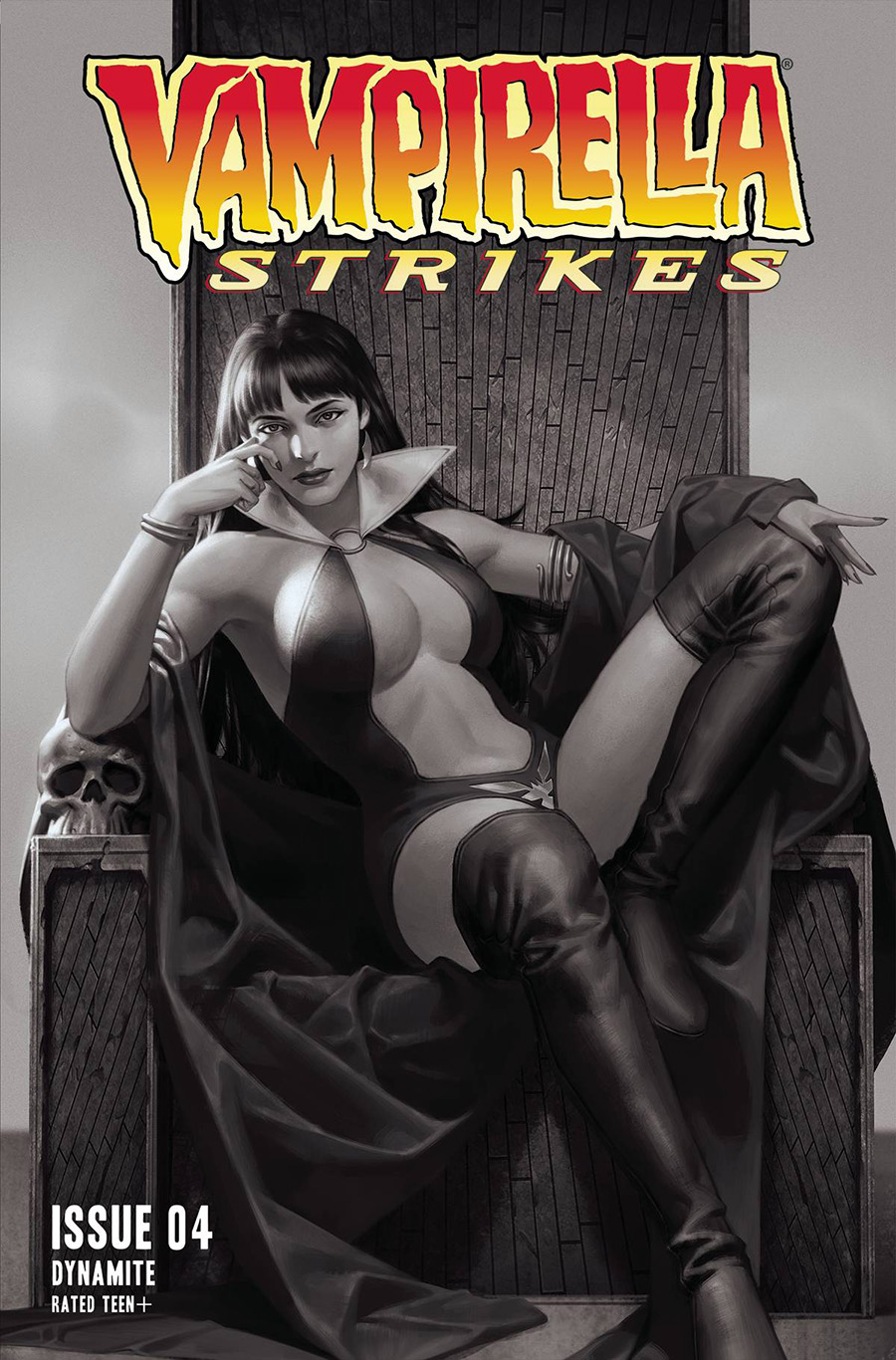 Vampirella Strikes Vol 3 #4 Cover Q Incentive Junggeun Yoon Black & White Cover