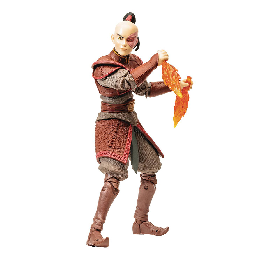 Avatar The Last Airbender Wave 2 Book 1 Fire Prince Zuko 7-Inch Action Figure Case