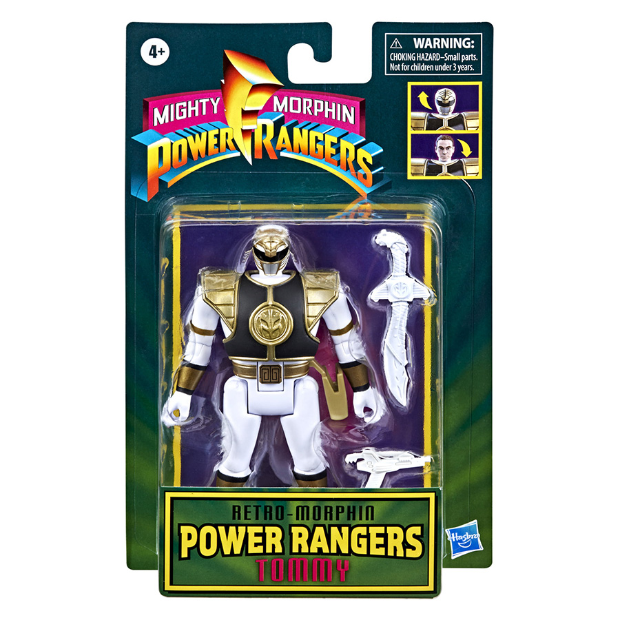 Mighty Morphin Power Rangers Retro-Morphin Action Figure - White Ranger