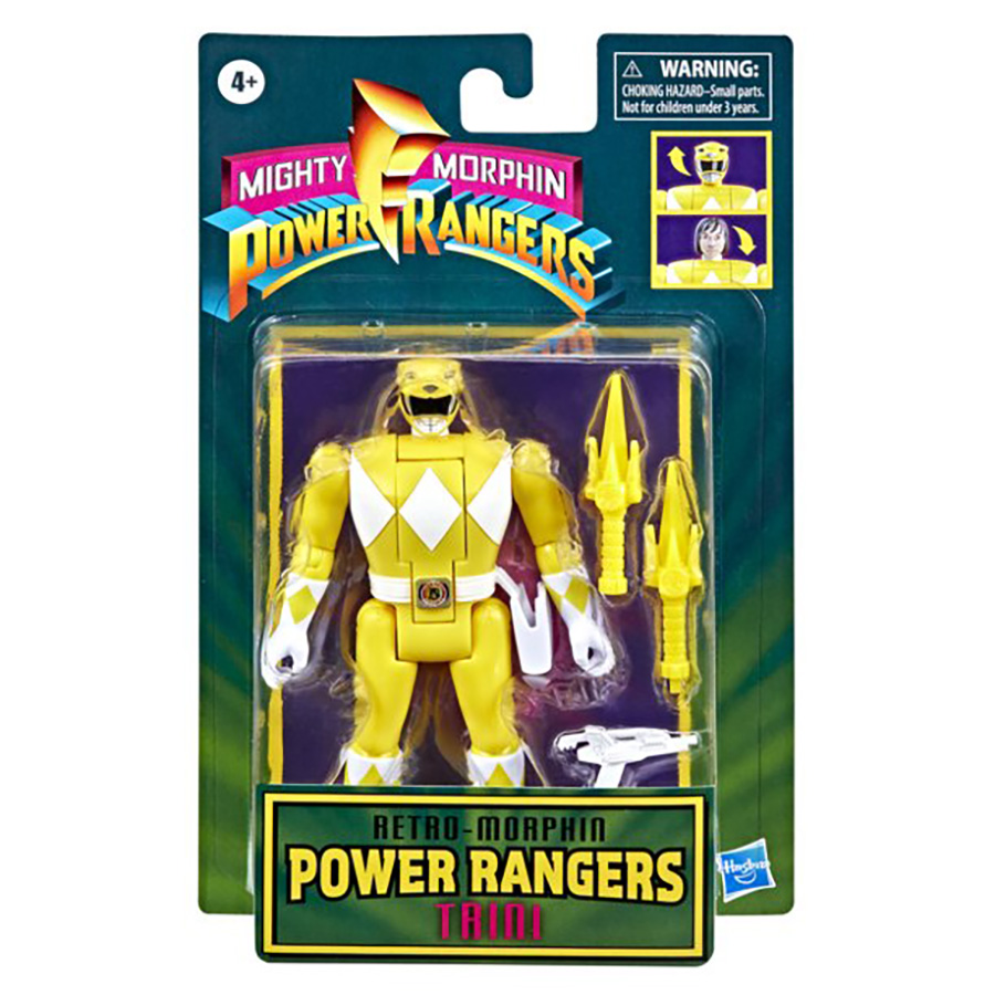 Mighty Morphin Power Rangers Retro-Morphin Action Figure - Yellow Ranger