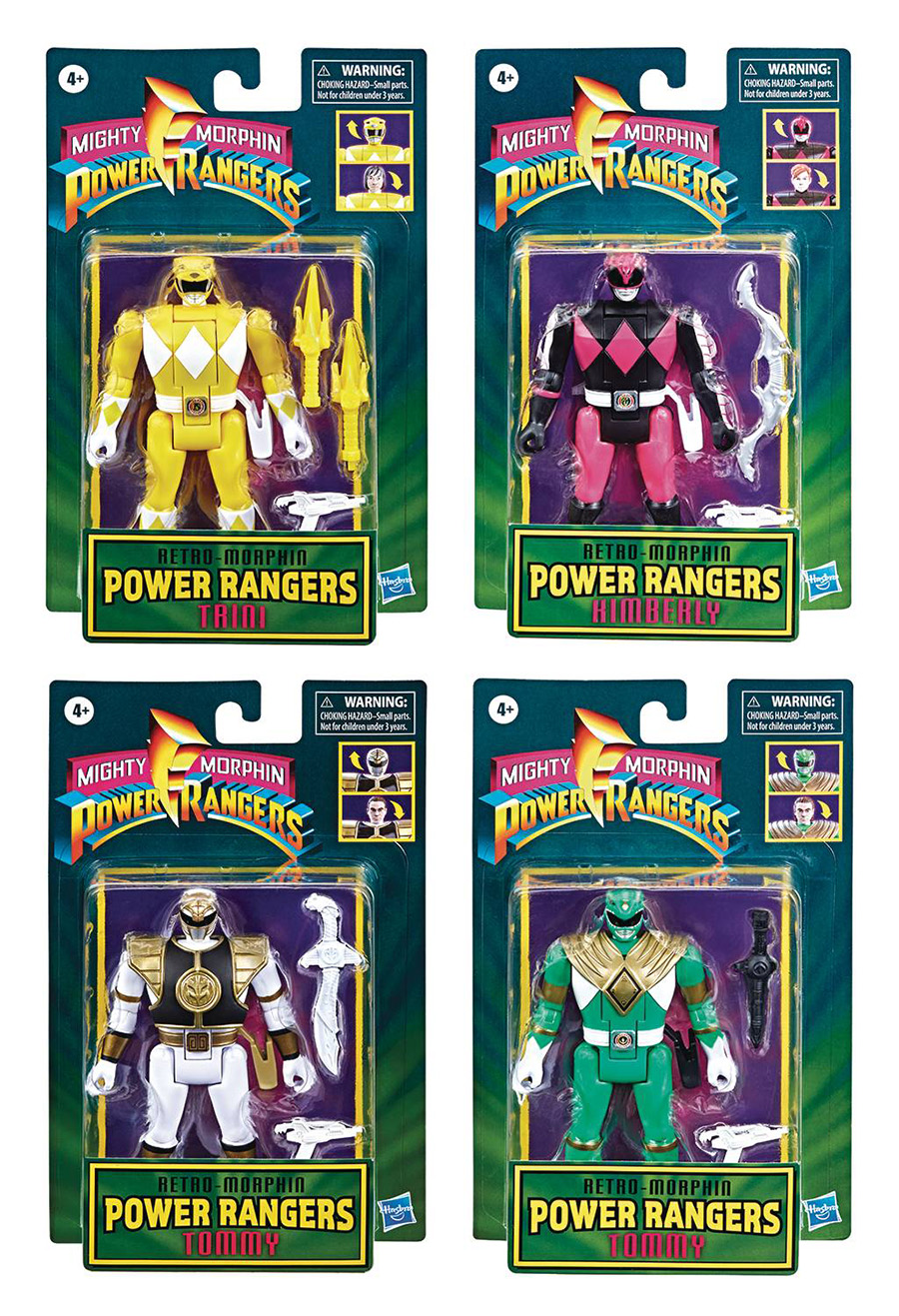 Mighty Morphin Power Rangers Retro-Morphin Action Figure Assortment Case