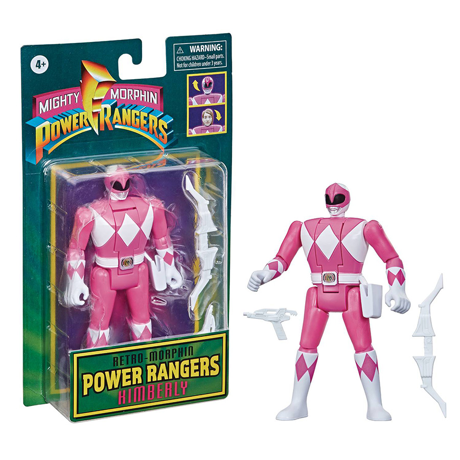 Mighty Morphin Power Rangers Retro-Morphin Pink Ranger Action Figure