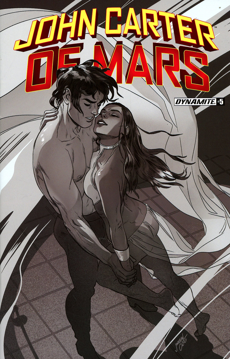 John Carter Of Mars #5 Cover L Incentive Jonathan Case Black & White Cover