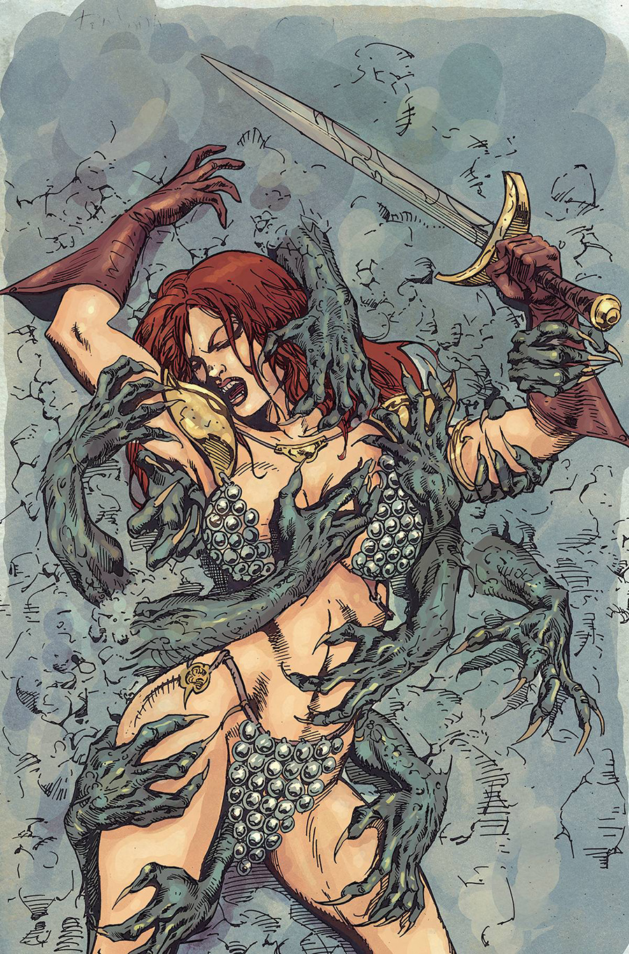 Red Sonja Vol 9 #12 Cover S Incentive Roberto Castro Virgin Cover