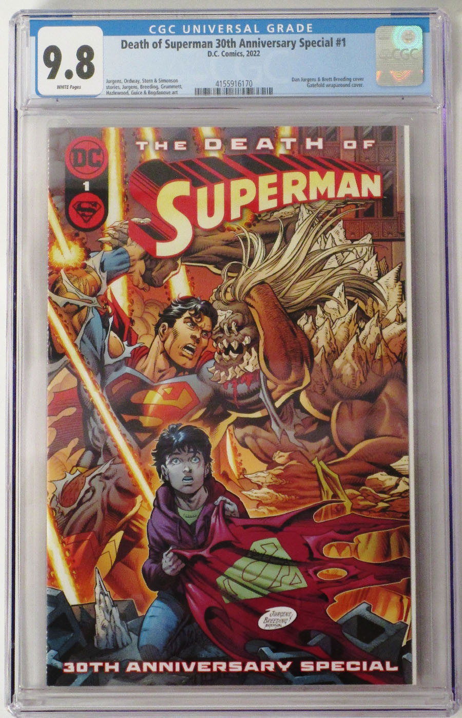 Death Of Superman 30th Anniversary Special #1 (One-Shot) Cover Q DF CGC Graded 9.8