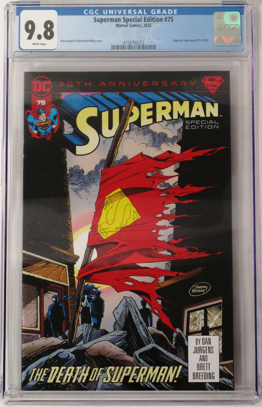 Superman Vol 2 #75 Cover M Special Edition DF CGC Graded 9.8