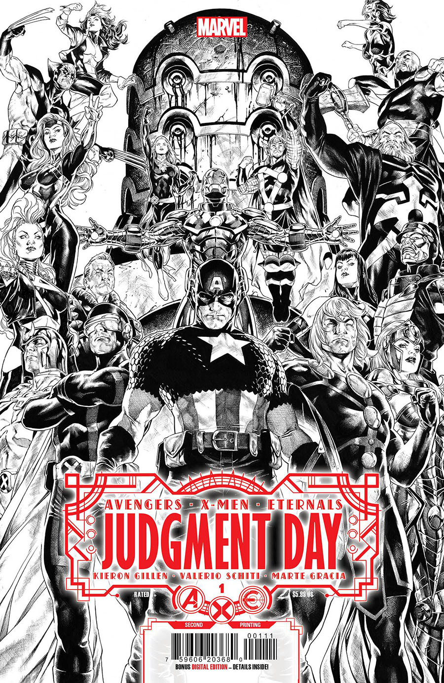 A.X.E. Judgment Day #1 Cover H 2nd Ptg Mark Brooks Variant Cover
