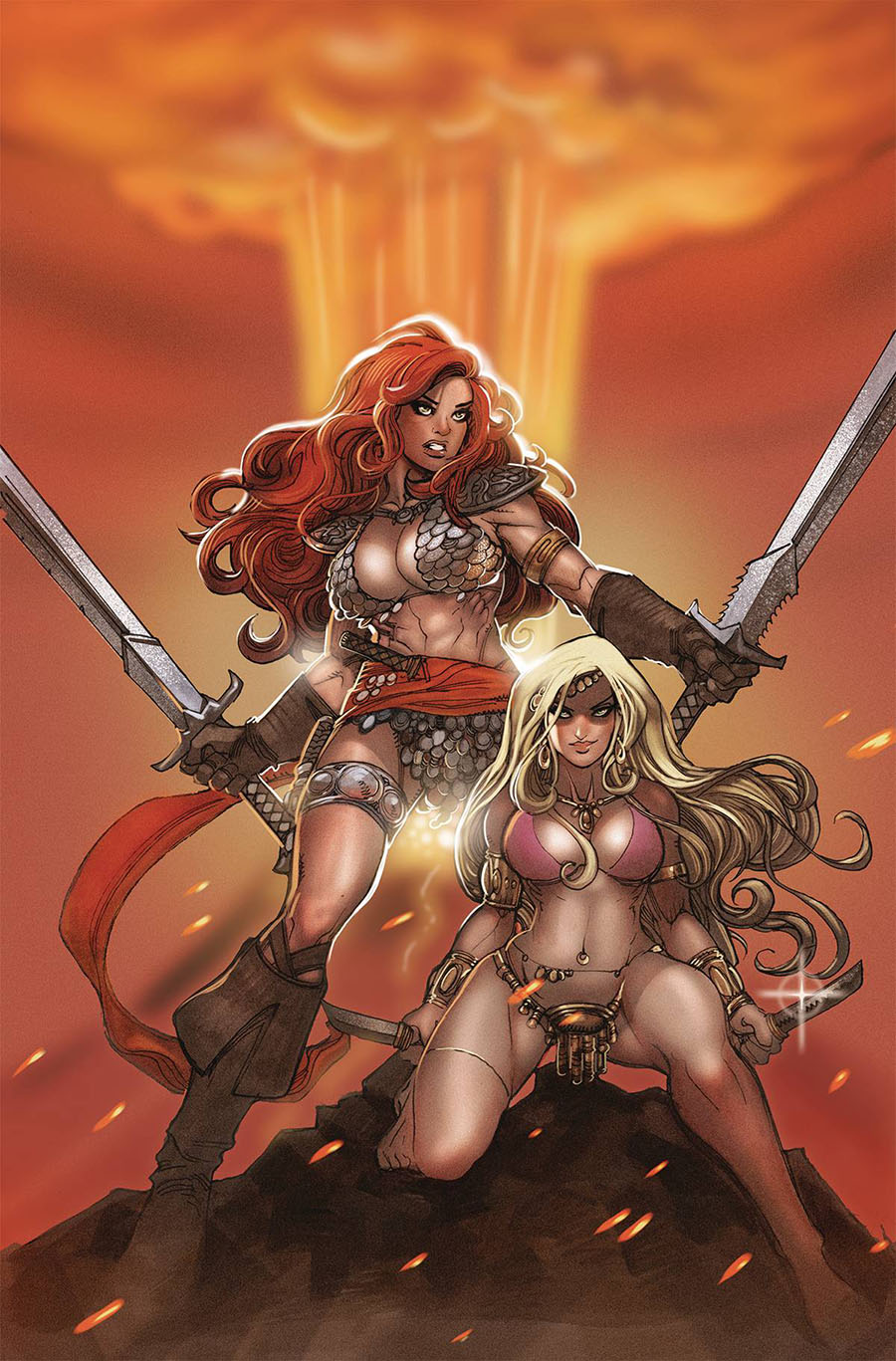 Invincible Red Sonja #10 Cover P Incentive Moritat Virgin Cover
