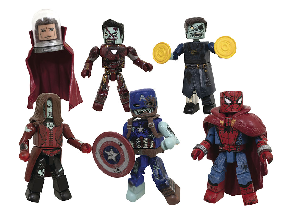 Marvel What If Zombie Minimates Diamond Comic Distributors 40th Anniversary Previews Exclusive Box Set
