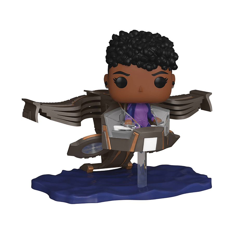 POP Ride Super Deluxe Marvel Black Panther Wakanda Forever Shuri In Sunbird Vinyl Bobble Head
