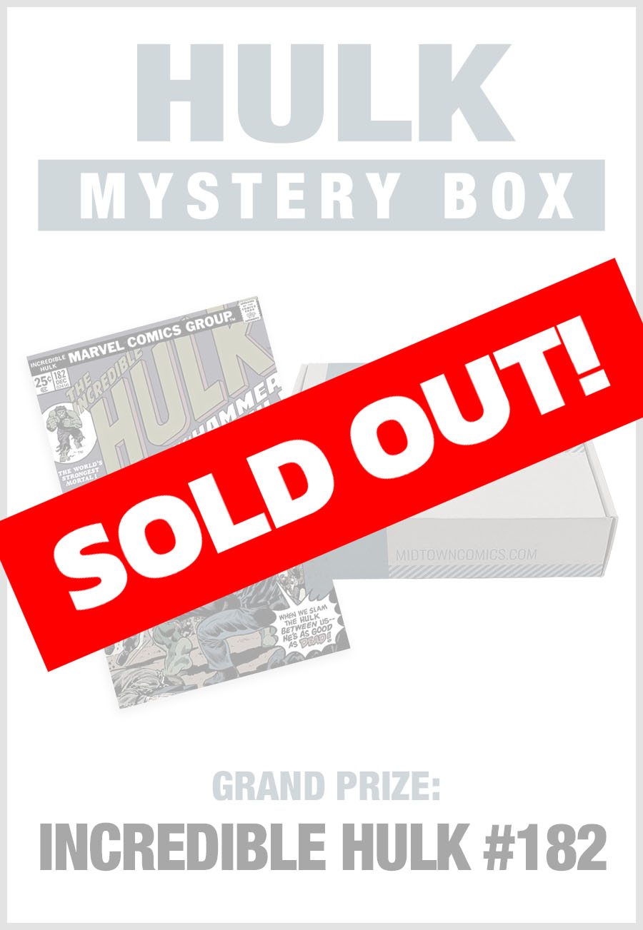 SOLD OUT - Midtown Comics Mystery Box - Hulks (Purchase for a chance to win Incredible Hulk #182)