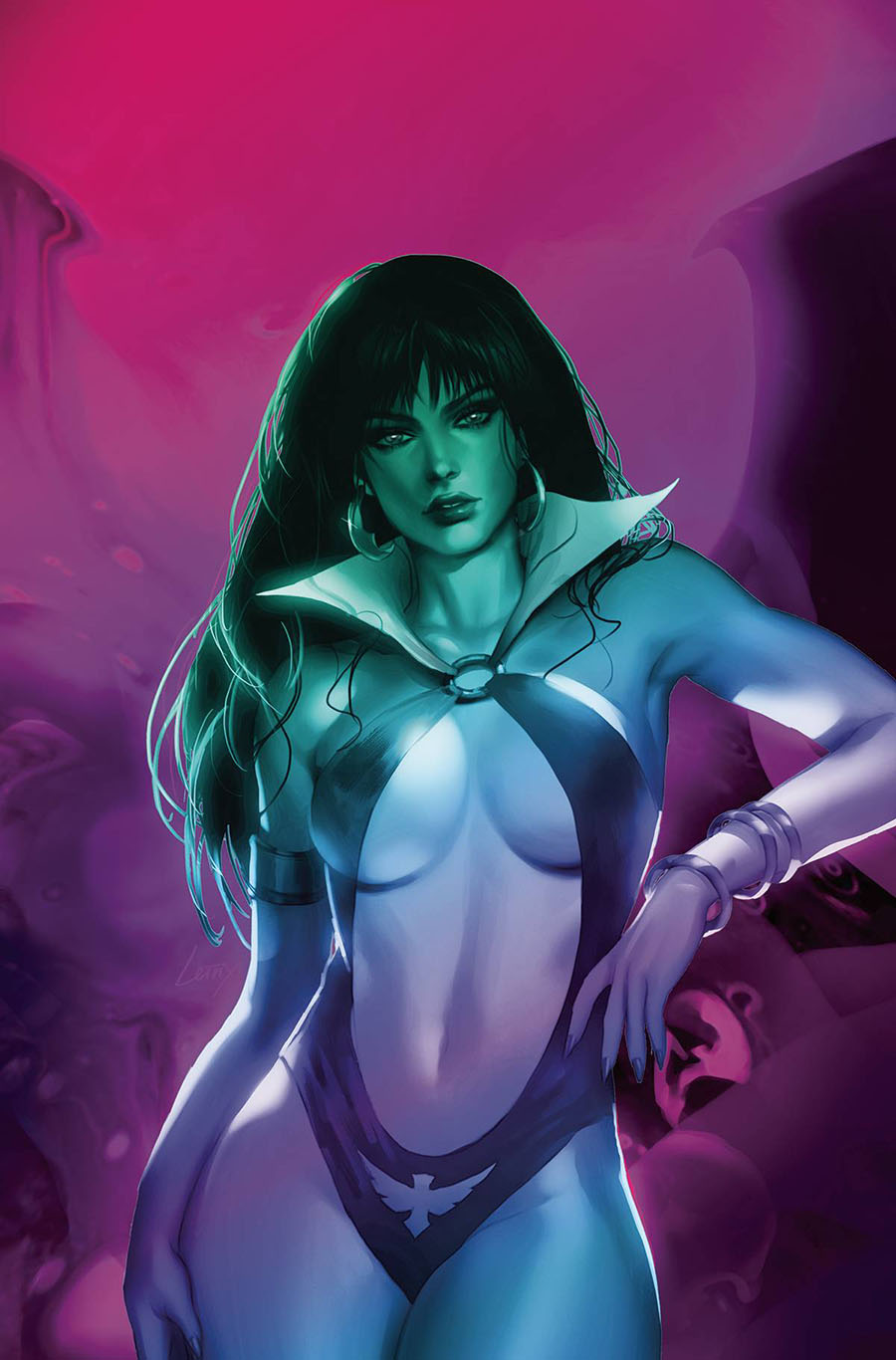 Vampirella Mindwarp #1 Cover V Incentive Lesley Leirix Li Ultraviolet Virgin Cover