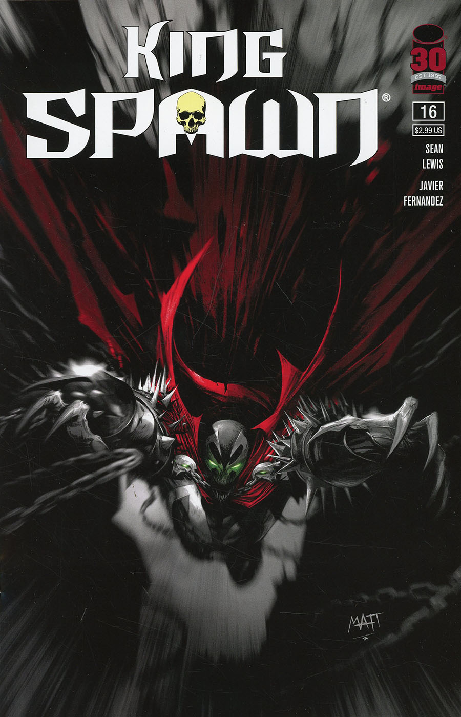 King Spawn #16 Cover B Variant Francesco Mattina Cover