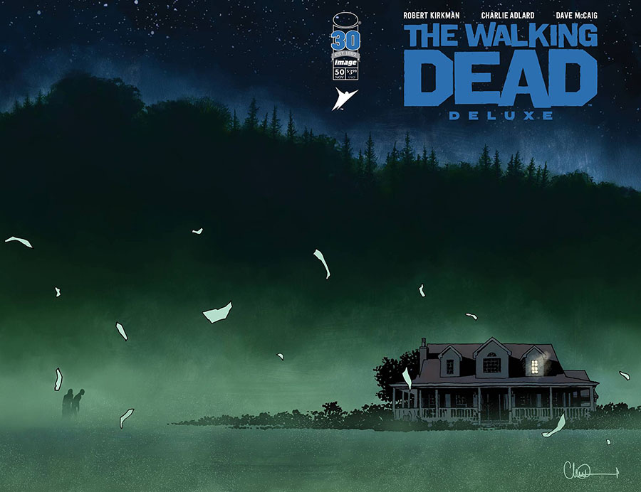 Walking Dead Deluxe #50 Cover E Variant Charlie Adlard Wraparound Cover