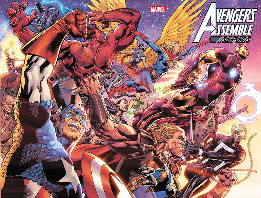 Avengers Assemble Alpha #1 (One Shot) Cover A Regular Bryan Hitch Wraparound Cover (Avengers Assemble Part 1)