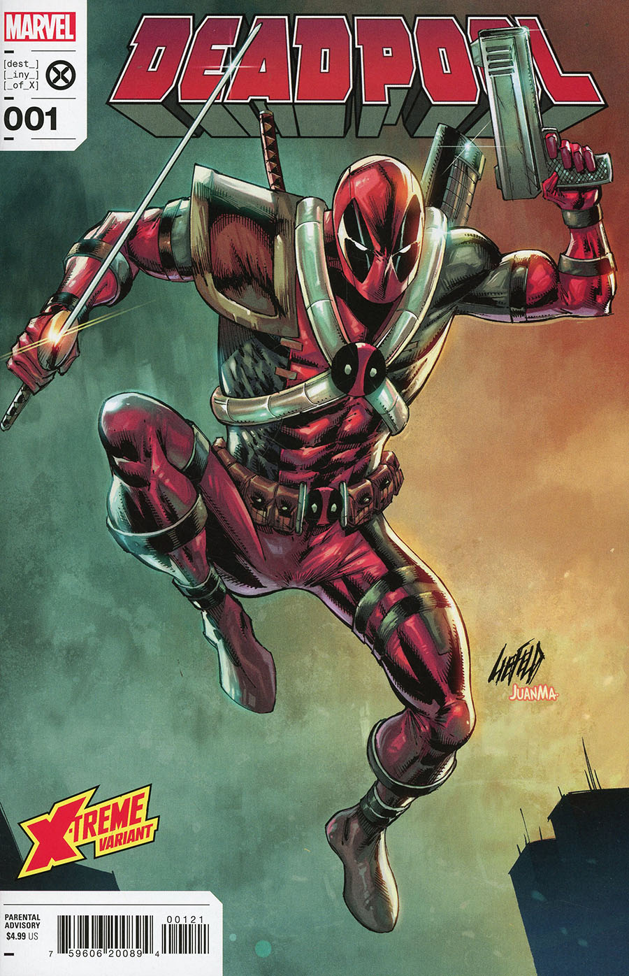 Deadpool Vol 8 #1 Cover B Variant Rob Liefeld X-Treme Marvel Cover
