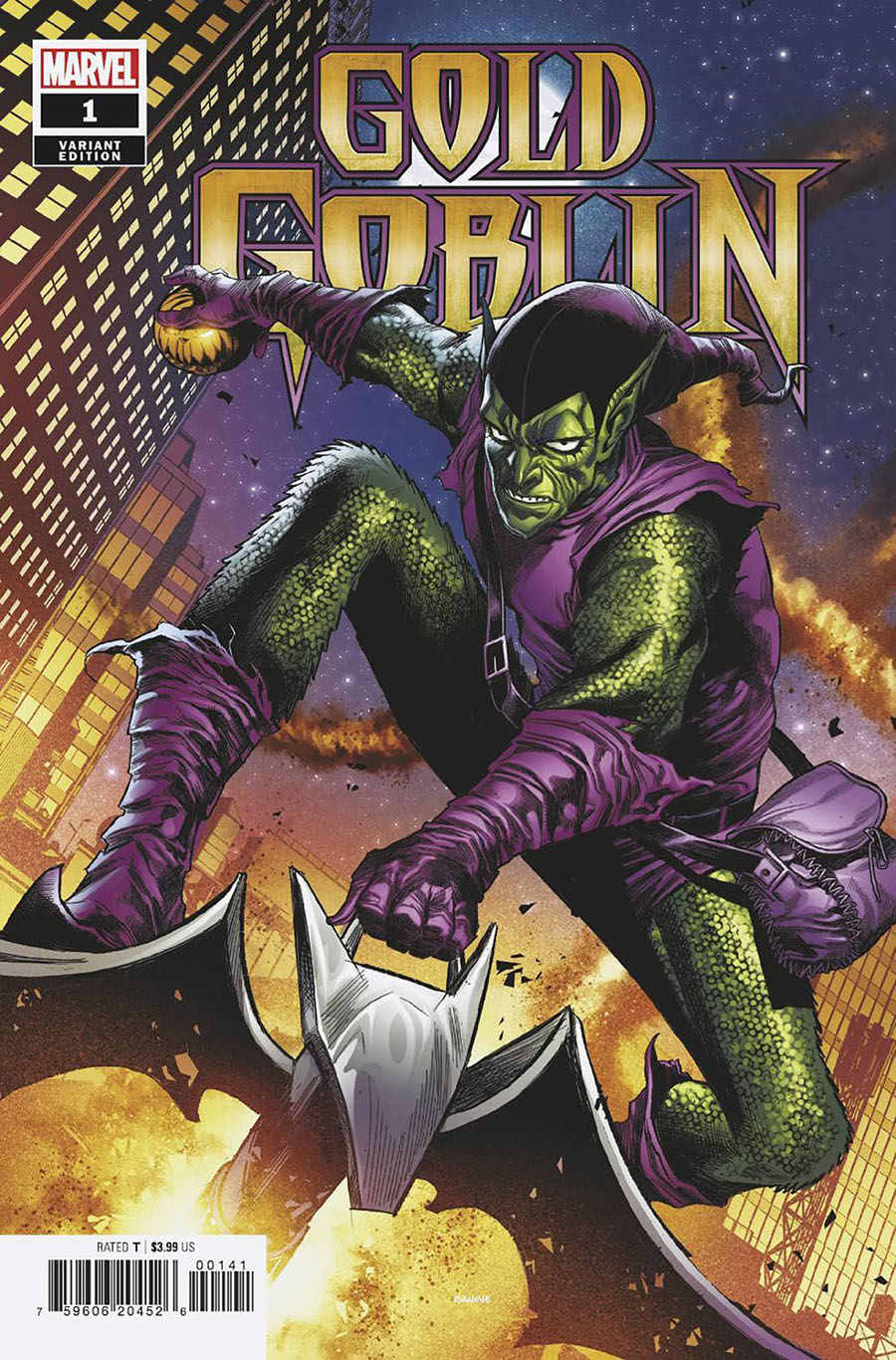 Gold Goblin #1 Cover D Variant Marco Checchetto Green Goblin Cover (Dark Web Tie-In)