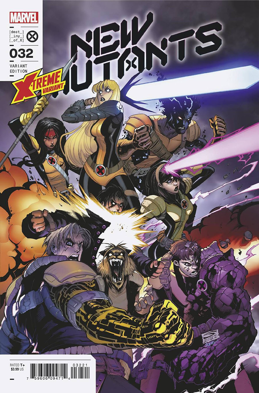 New Mutants Vol 4 #32 Cover B Variant Gerardo Sandoval X-Treme Marvel Cover