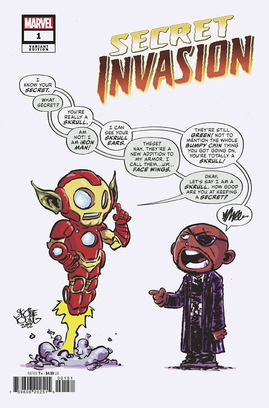 Secret Invasion Vol 2 #1 Cover C Variant Skottie Young Cover