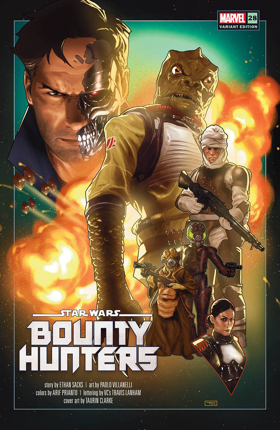 Star Wars Bounty Hunters #28 Cover B Variant Taurin Clarke Revelations Cover (Limit 1 Per Customer)