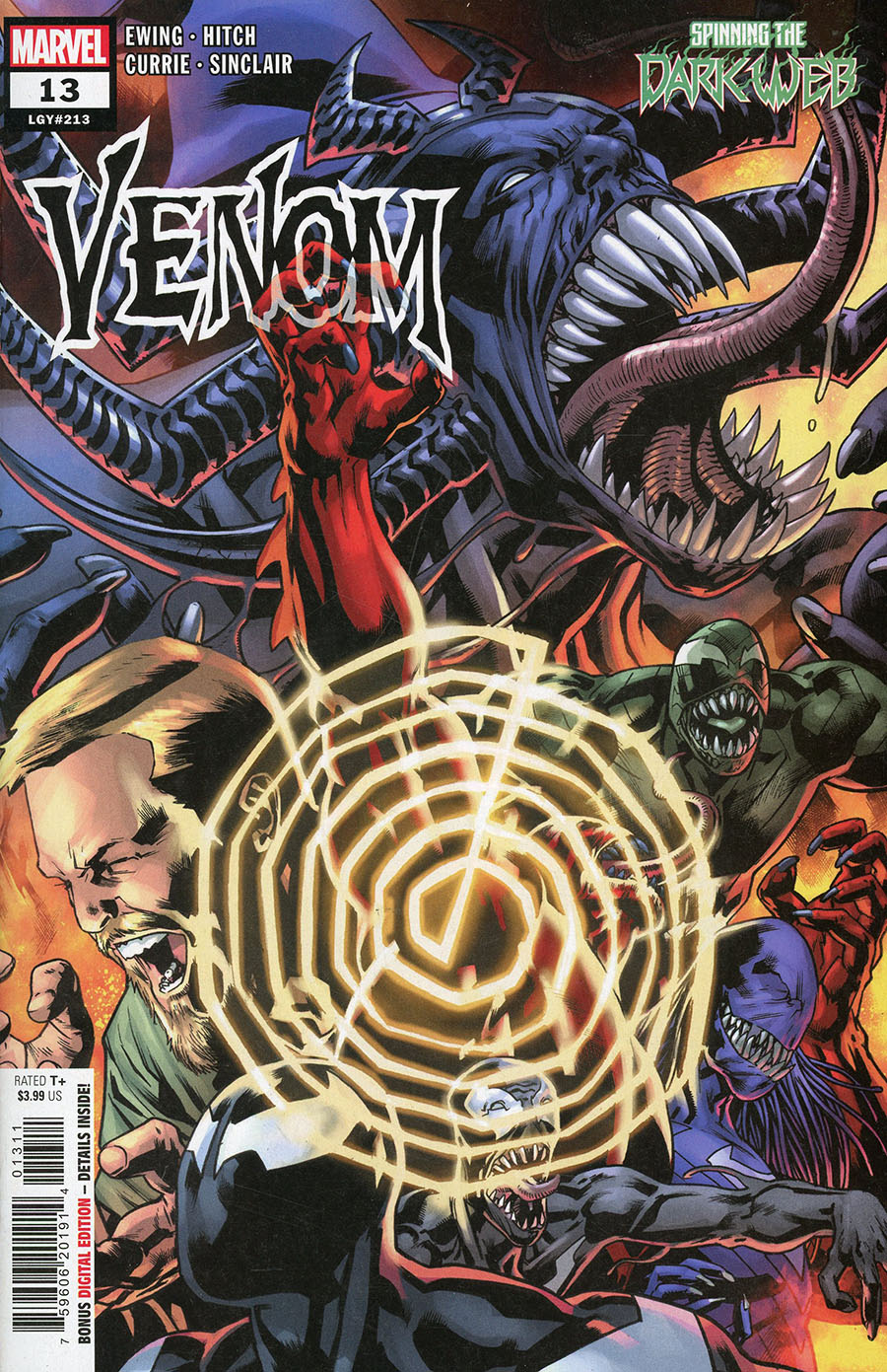 Venom Vol 5 #13 Cover A Regular Bryan Hitch Cover (Dark Web Prelude)