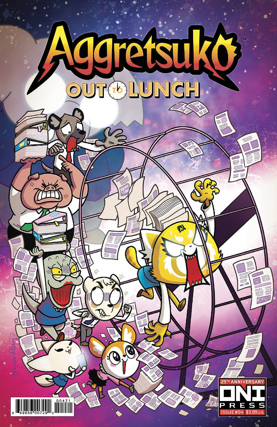 Aggretsuko Out To Lunch #4 Cover B Variant Brenda Hickey Cover