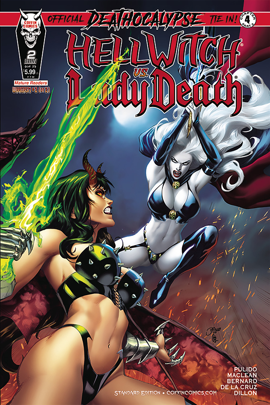 Hellwitch vs Lady Death Wargasm #2 Cover A Regular Diego Bernard Cover