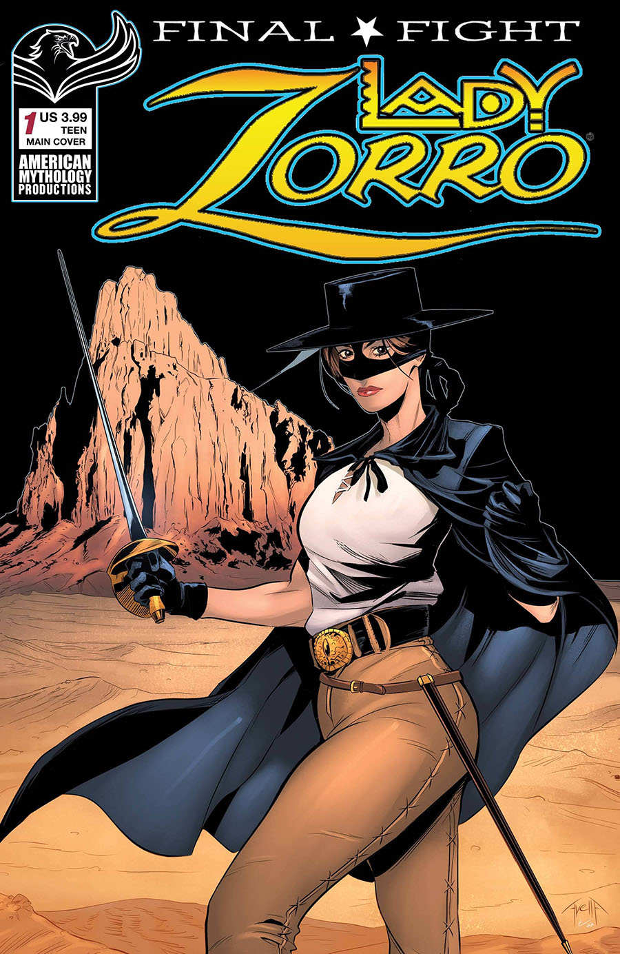 Lady Zorro Final Fight #1 Cover A Regular Claudio Avella Cover