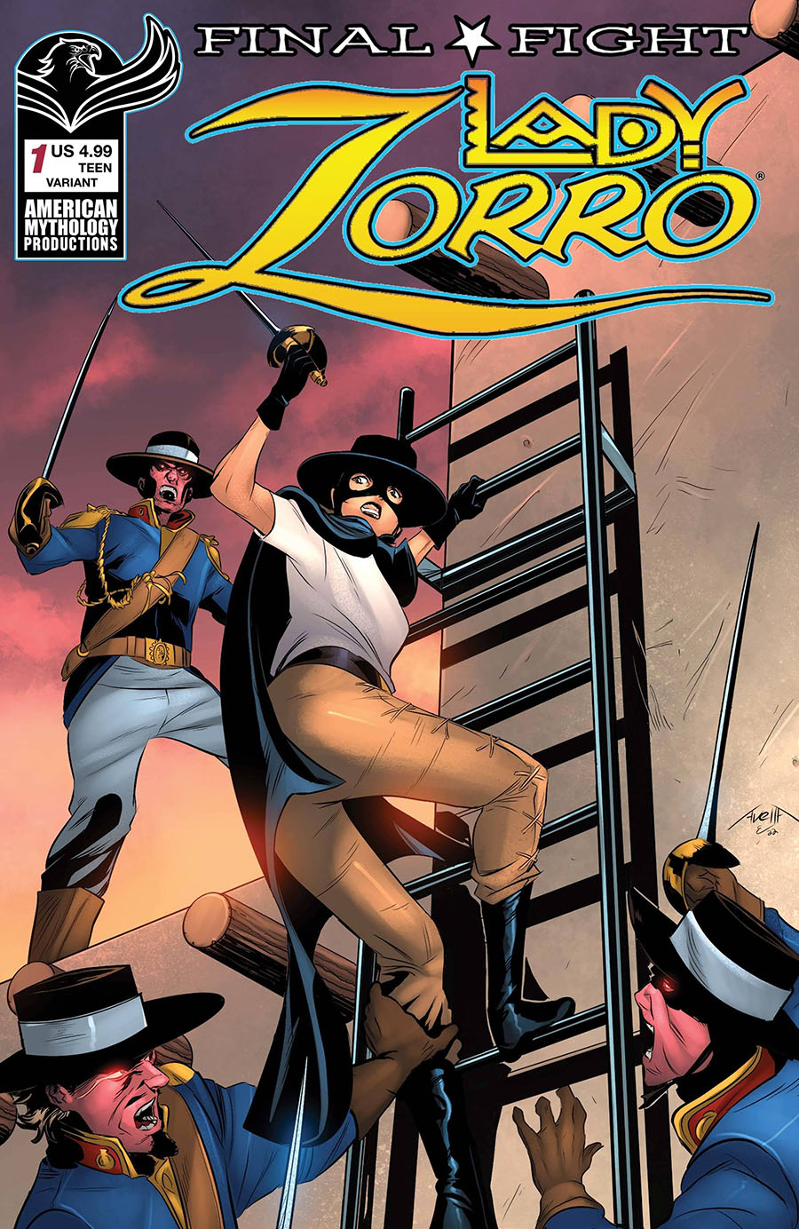 Lady Zorro Final Fight #1 Cover B Variant Claudio Avella Cover