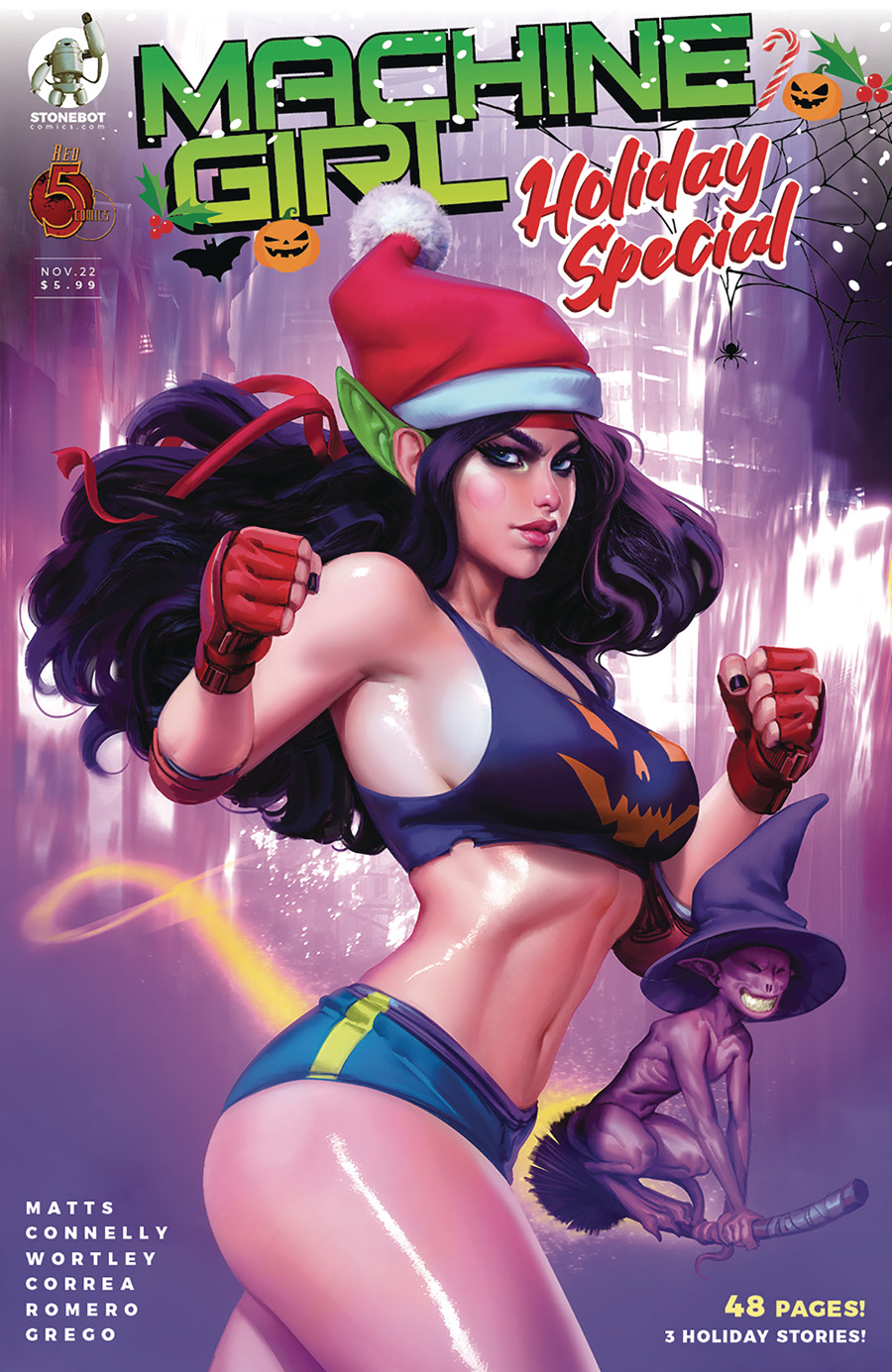 Machine Girl Holiday Special #1 (One Shot) Cover A Regular Noobovich Cover