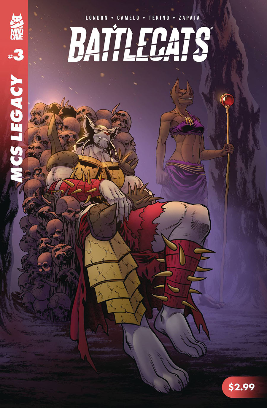 Mad Cave Studios Legacy Battlecats #3 Cover A Regular Michael Camelo Cover