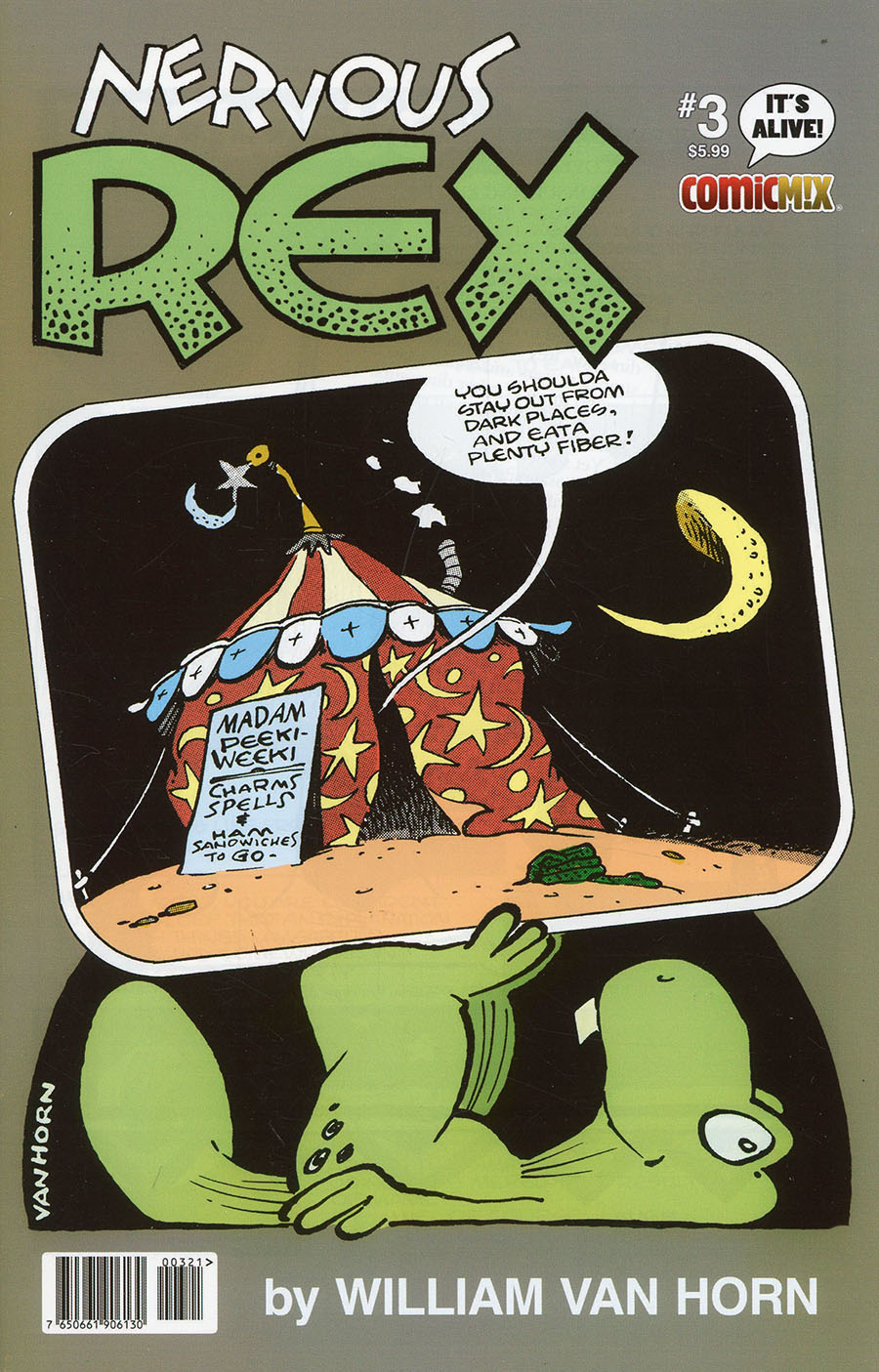 Nervous Rex #3 Cover B Variant William Van Horn Cover