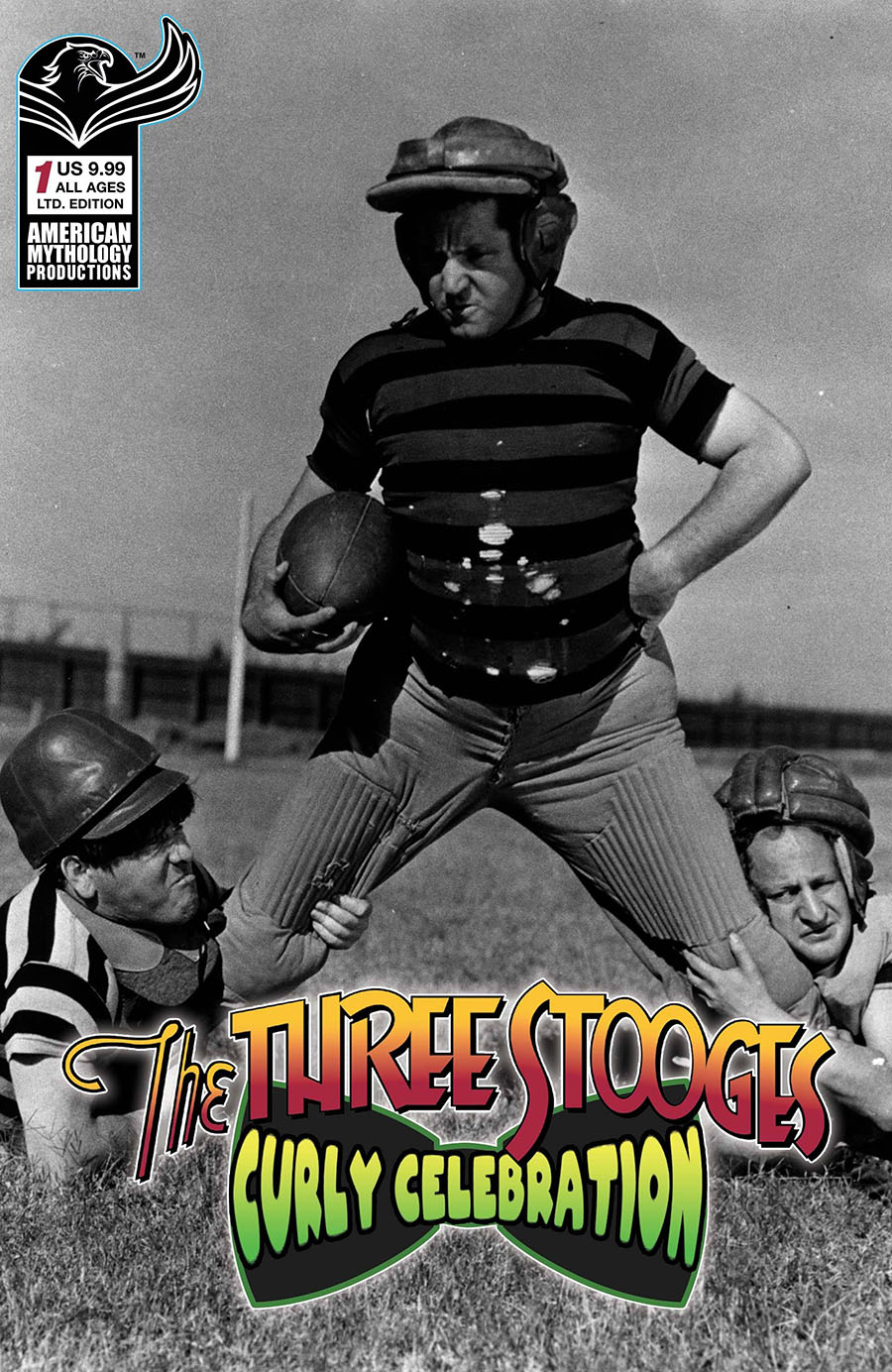 Three Stooges Curly Celebration #1 (One Shot) Cover C Limited Edition Black & White Throwback Photo Cover