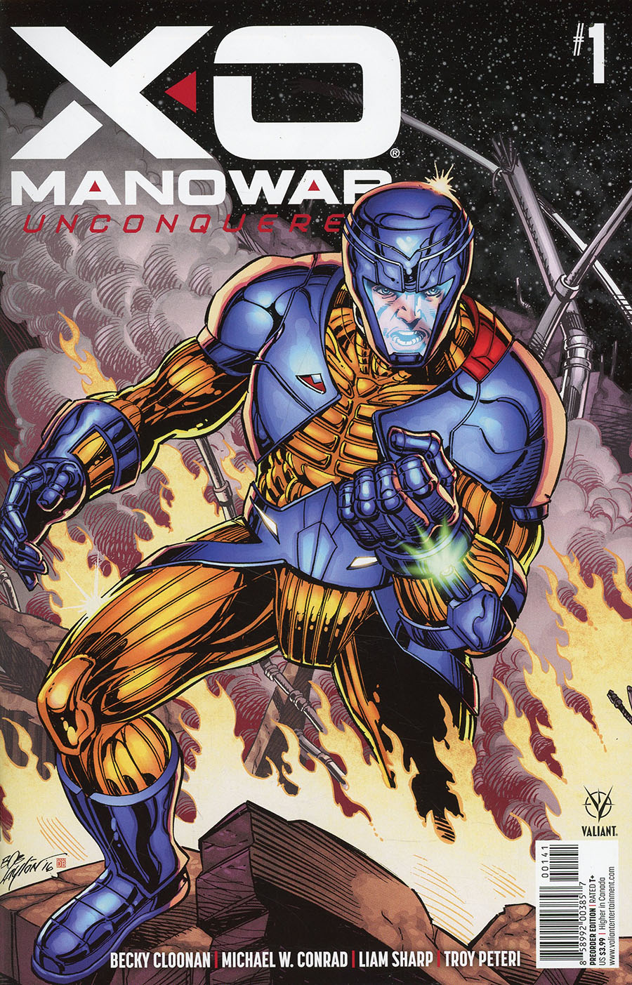 X-O Manowar Unconquered #1 Cover D Variant Bob Layton Classic Valiant Artists Cover Series Pre-Order Edition