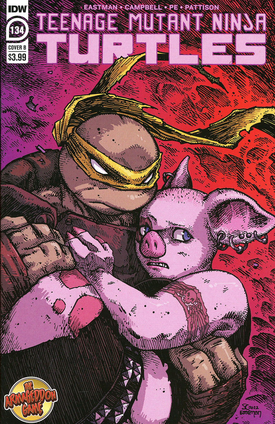 Teenage Mutant Ninja Turtles Vol 5 #134 Cover B Variant Kevin Eastman Cover