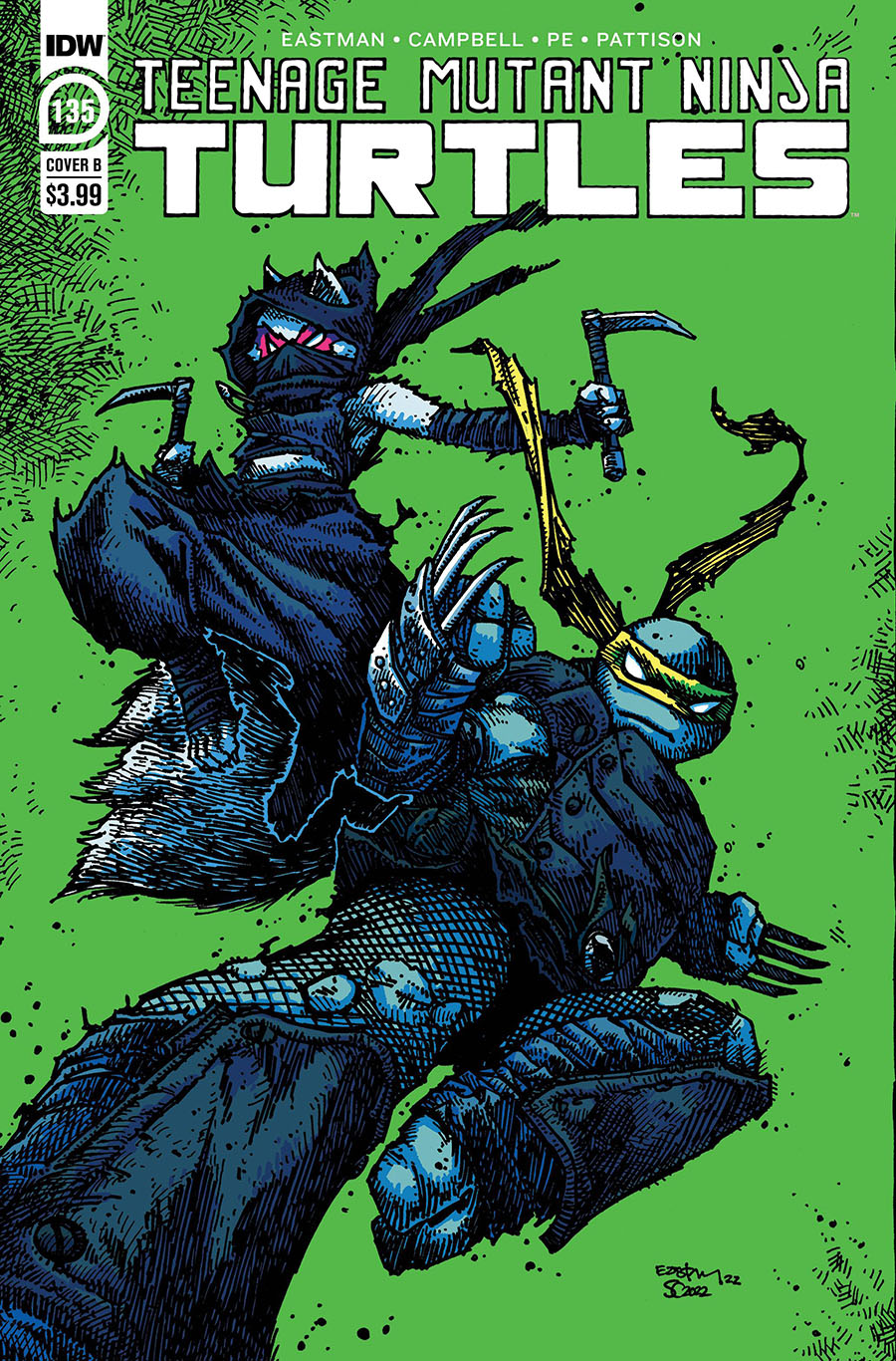 Teenage Mutant Ninja Turtles Vol 5 #135 Cover B Variant Kevin Eastman Cover (Armageddon Game Tie-In)