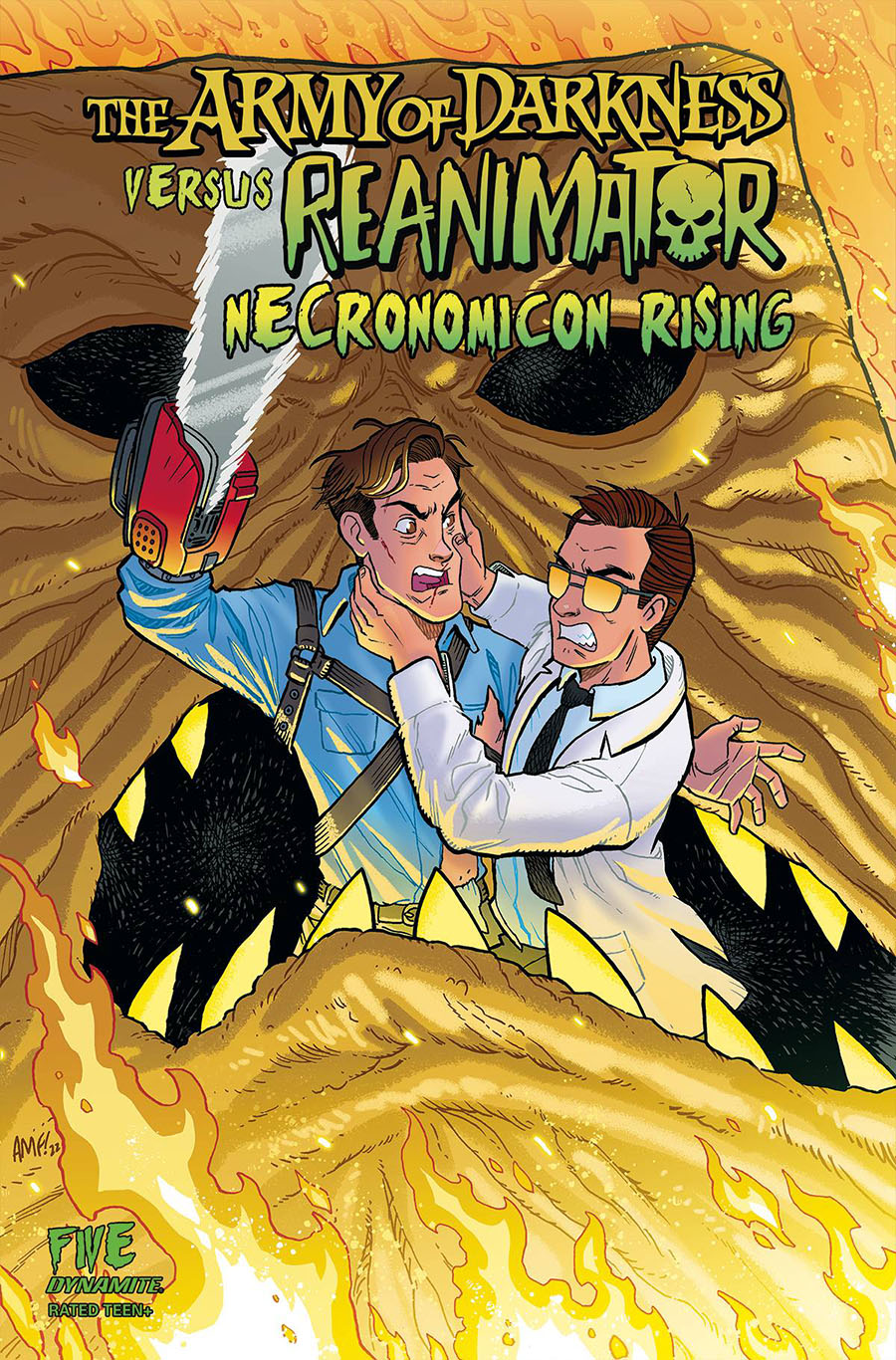 Army Of Darkness vs Reanimator Necronomicon Rising #5 Cover A Regular Tony Fleecs Cover