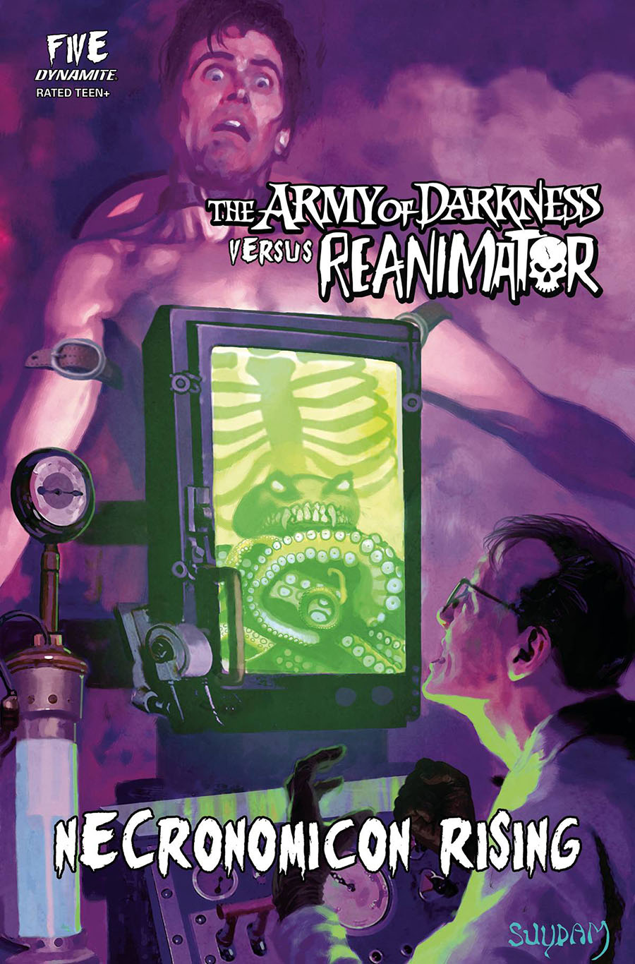 Army Of Darkness vs Reanimator Necronomicon Rising #5 Cover C Variant Arthur Suydam Cover