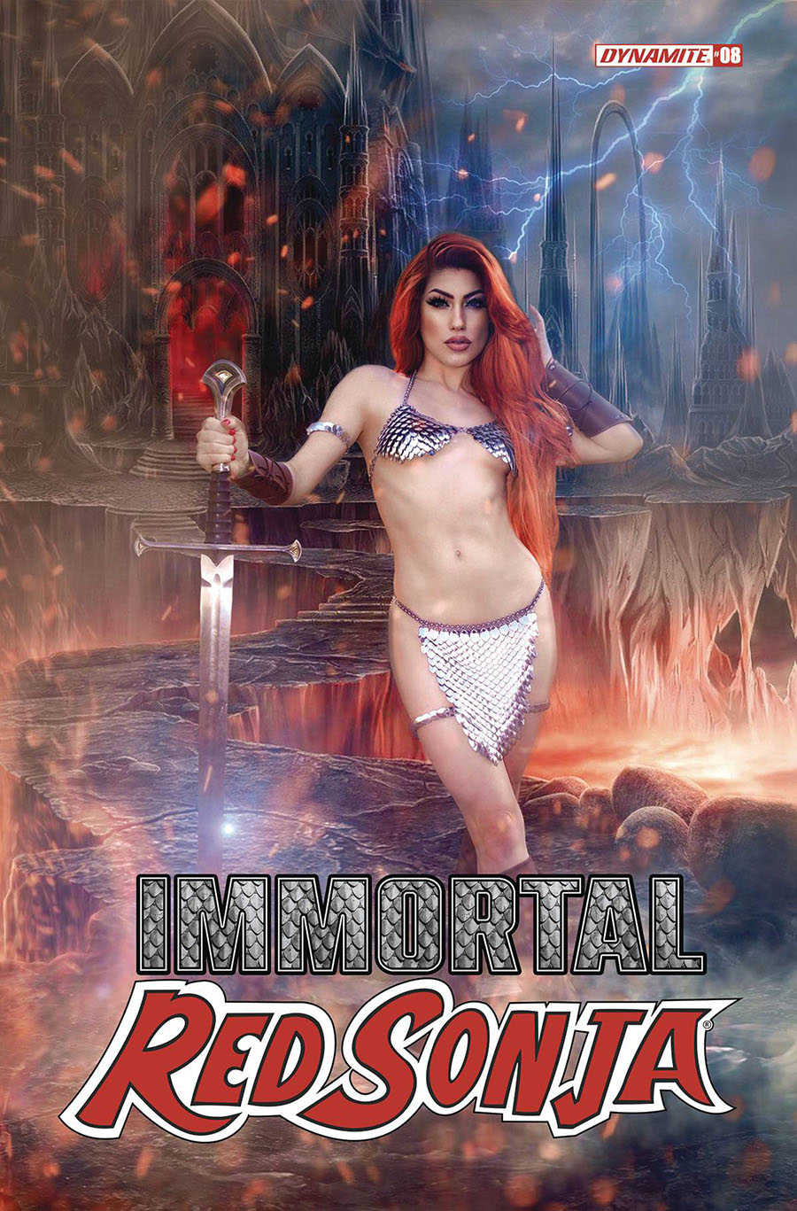 Immortal Red Sonja #8 Cover E Variant Rachel Hollon Cosplay Photo Cover