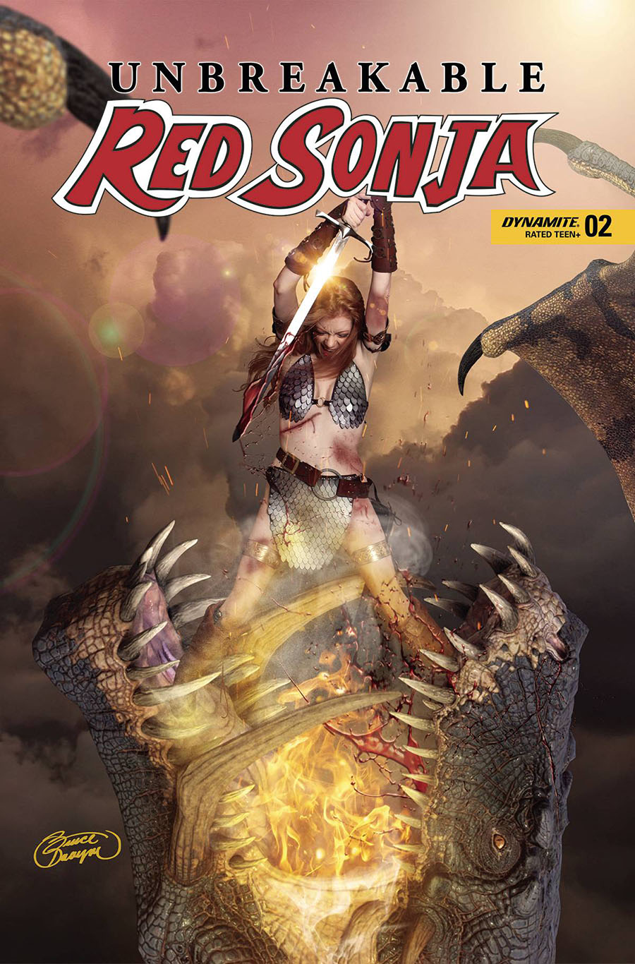 Unbreakable Red Sonja #2 Cover E Variant Augusta Monroe Cosplay Photo Cover