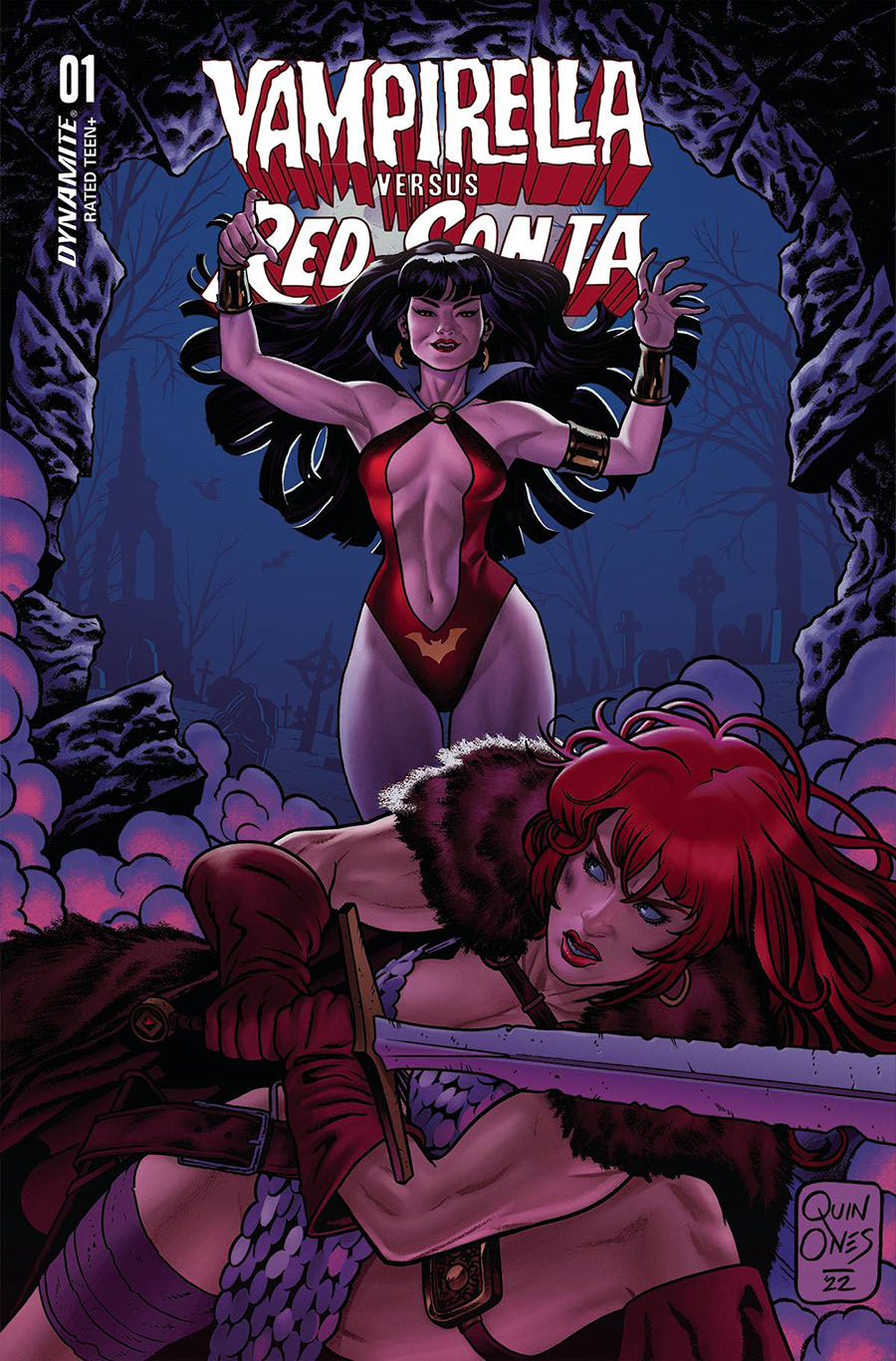 Vampirella vs Red Sonja #1 Cover C Variant Joe Quinones Cover