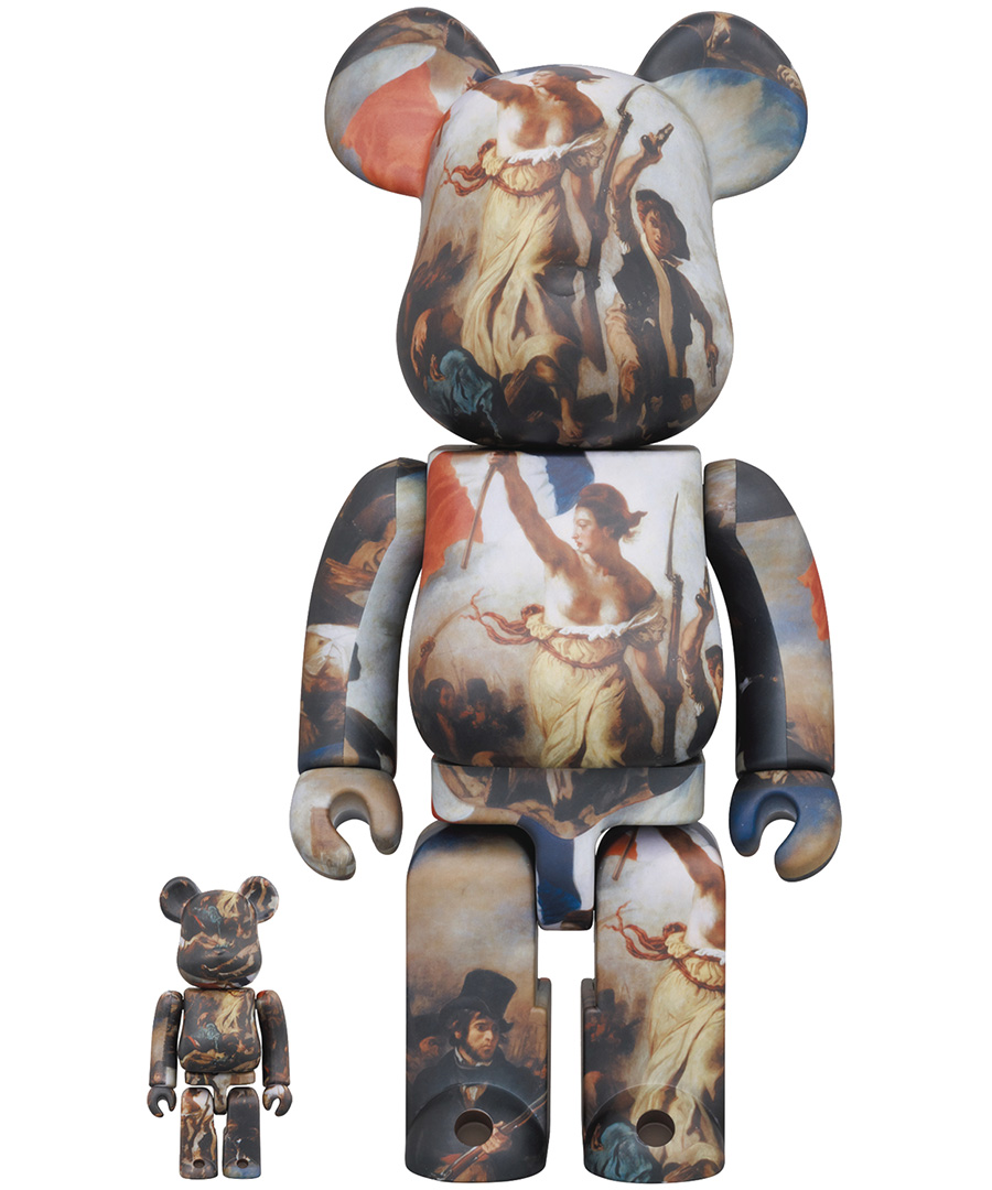 Eugene Delacroix Liberty Leading The People 100 Percent & 400 Percent 2-Pack Bearbrick