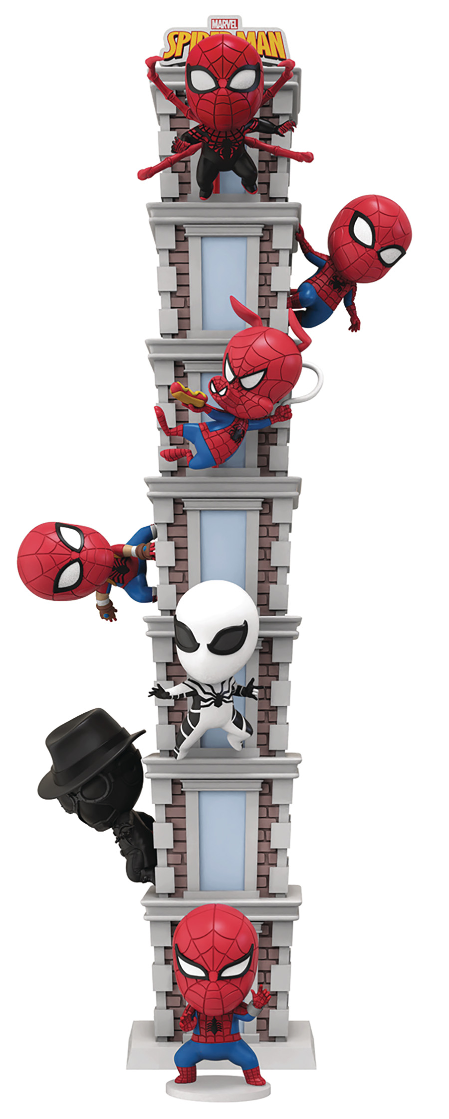 Spider-Man MEA-037 60th Anniversary Mini-Egg Attack Figure 6-Piece Display
