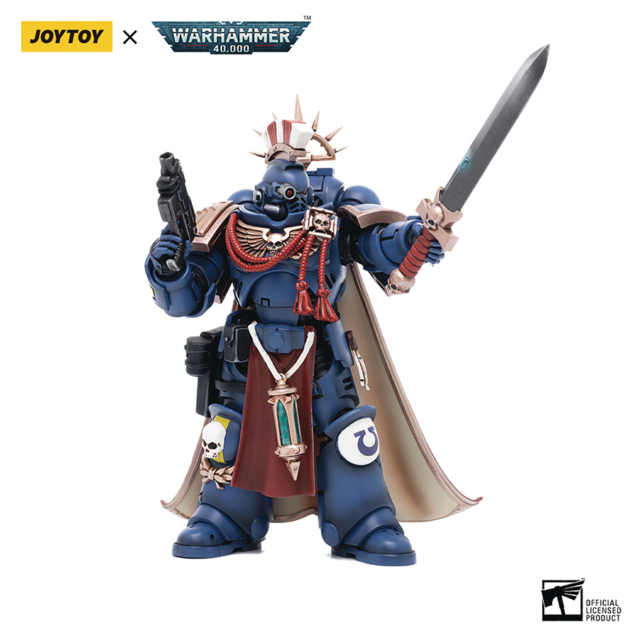 Joytoy Warhammer 40000 Ultramarines 1/18 Scale Action Figure - Primaris Captain Sidonicus