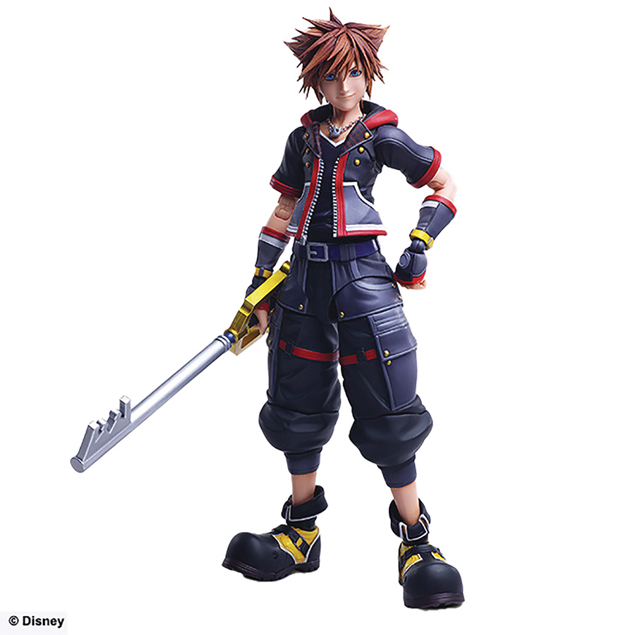 Kingdom Hearts III Play Arts Kai Action Figure - Sora Version 2 Regular Edition